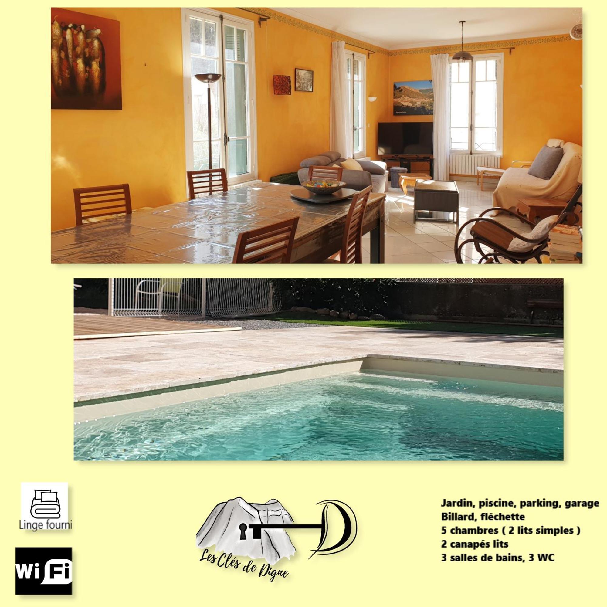 Tres Bel Appartement Avec Piscine 디뉴레뱅 외부 사진